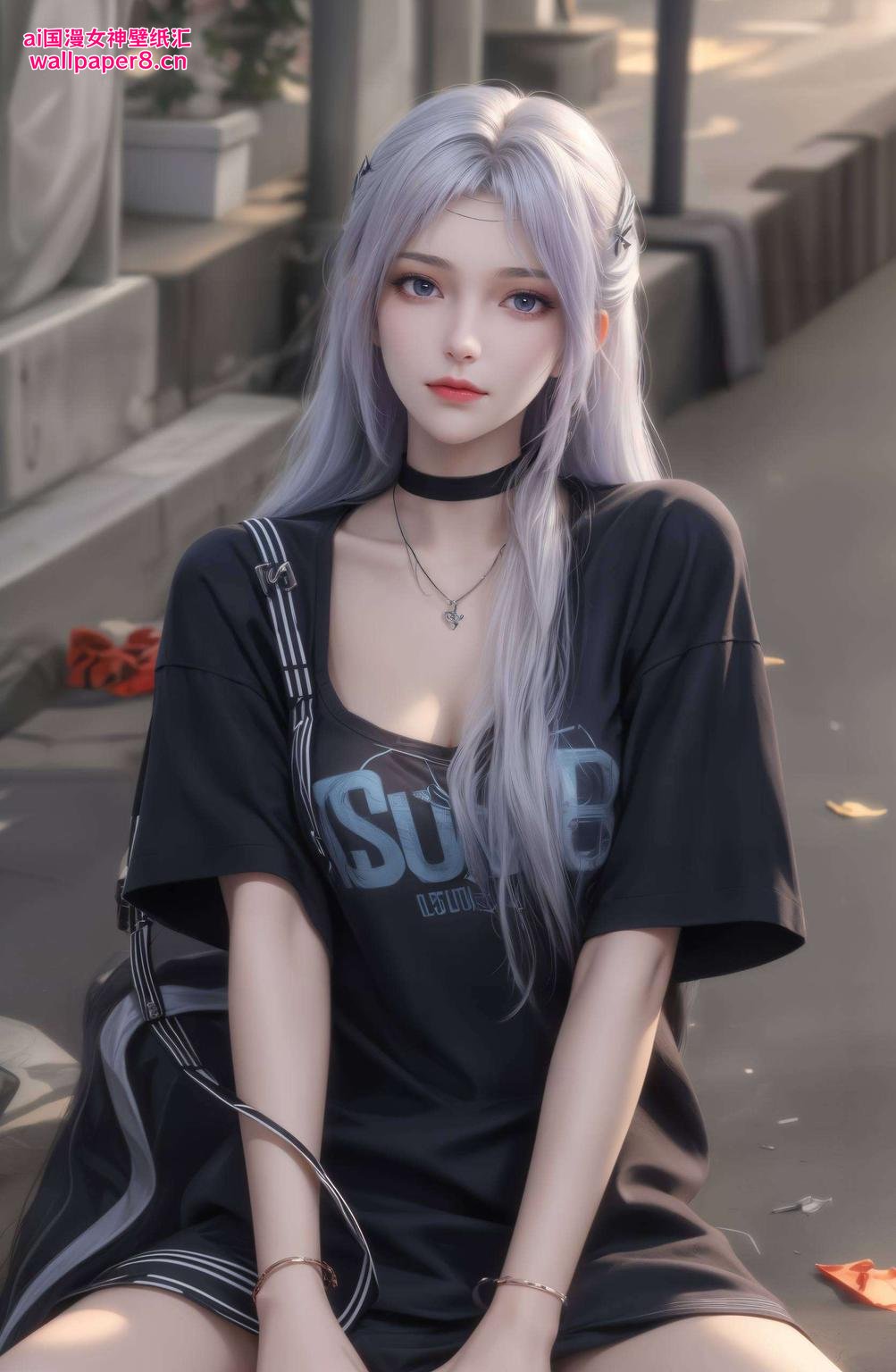 幽蓝的天空下这款《斗破苍穹》云韵主题的伤感护眼壁纸