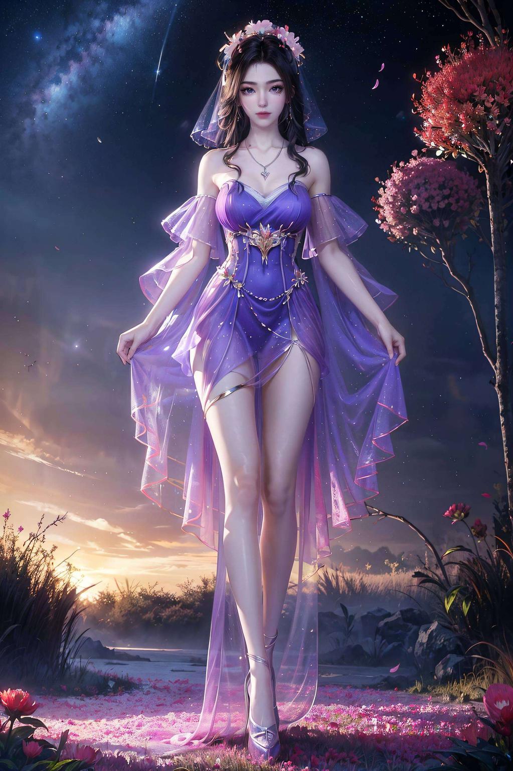 仿佛置身神秘紫霞之中美得让人心动！