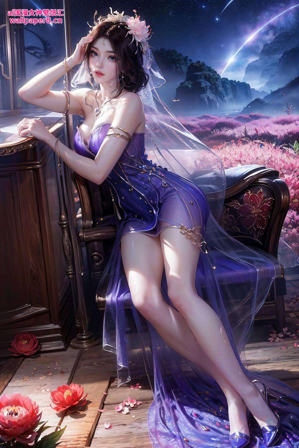 今天给大家带来一款静态完美像素的电脑墙纸！这款紫灵壁纸犹如梦幻般的存在